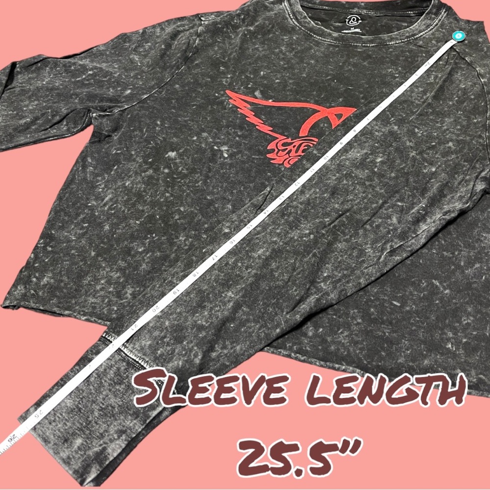 NWOT Nordstrom T&B brand Aerosmith long sleeved cropped t-shirt. Size M 🎸 - Picture 7 of 9